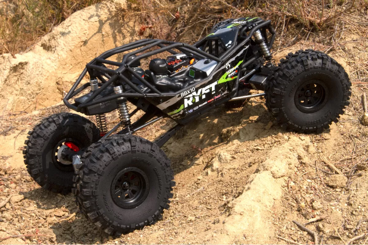 AXI03005T2 | Axial 1/10 RBX10 Ryft 4WD Electric Brushless Off Road RTR RC  Rock Racer - Black