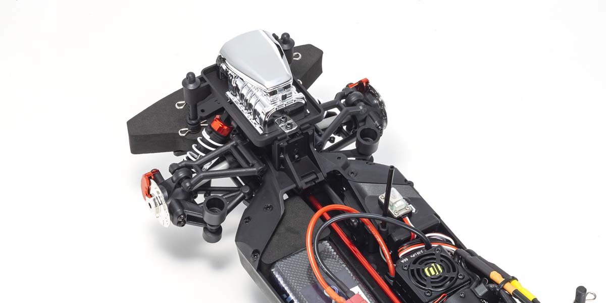 Special AWD Sports chassis is based on Equipped with the advanced functionality of the KS4031-06W steering servo. The front suspension optimises bump steer and scrub radius for improved handling, and features interchangeable front left and front right ball-connected steering knuckles that deliver smooth operation and high crash resistance.