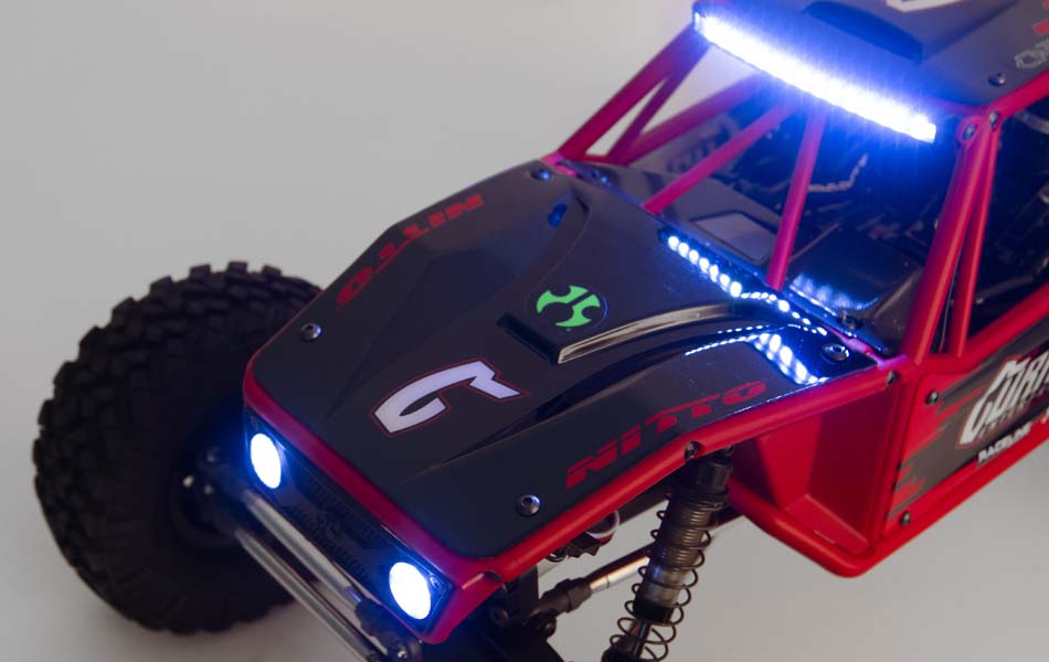 Axial Capra 1.9 4WS Currie Unlimited Trail Buggy RTR LED Lights