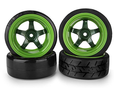 Pre-Mounted Drift & Grip Tyres Included