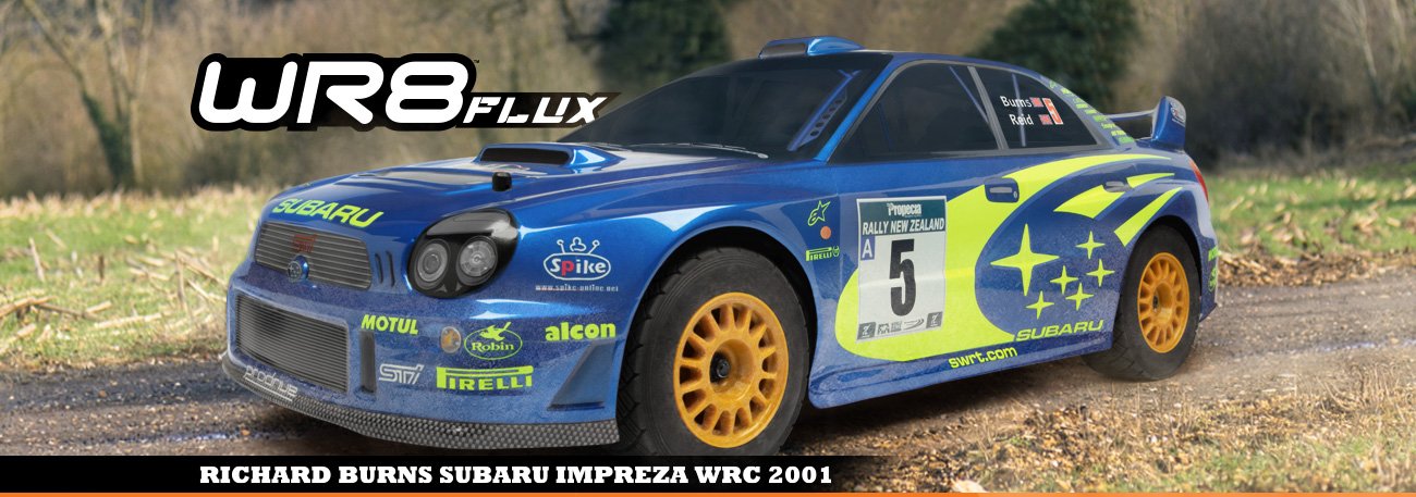 1/8 WR8 Richard Burns Subaru Impreza WRC 2001 4WD Electric Brushless RTR RC Rally Car