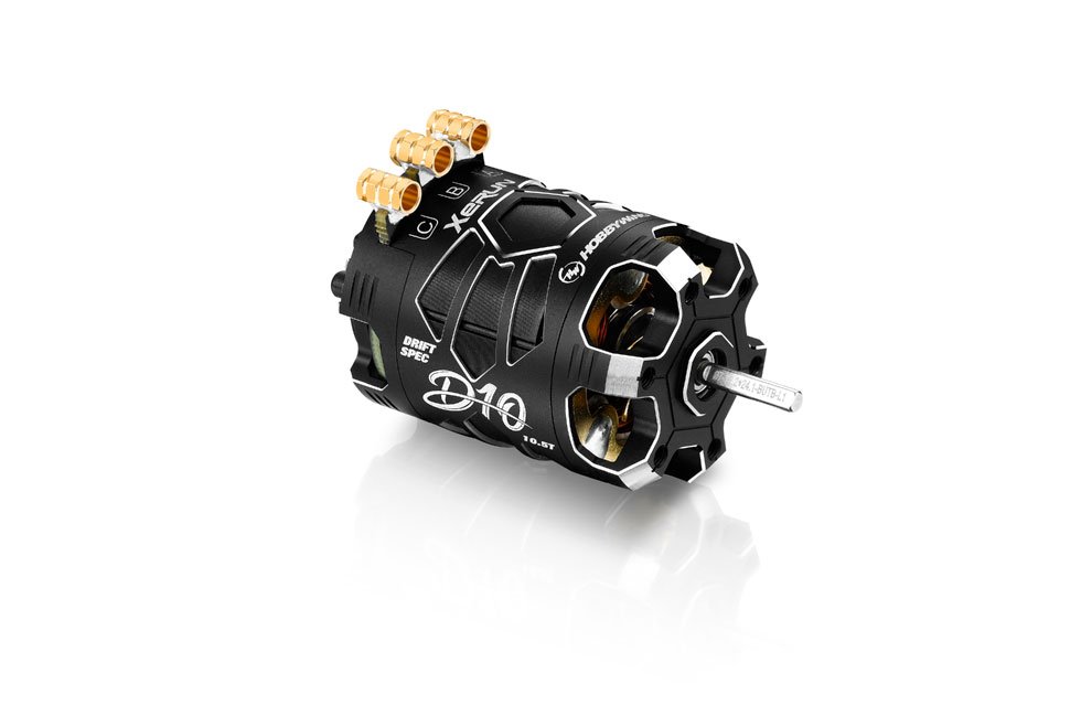 Xerun D10 10.5T Sensored Brushless Motor - Black Stealth Edition