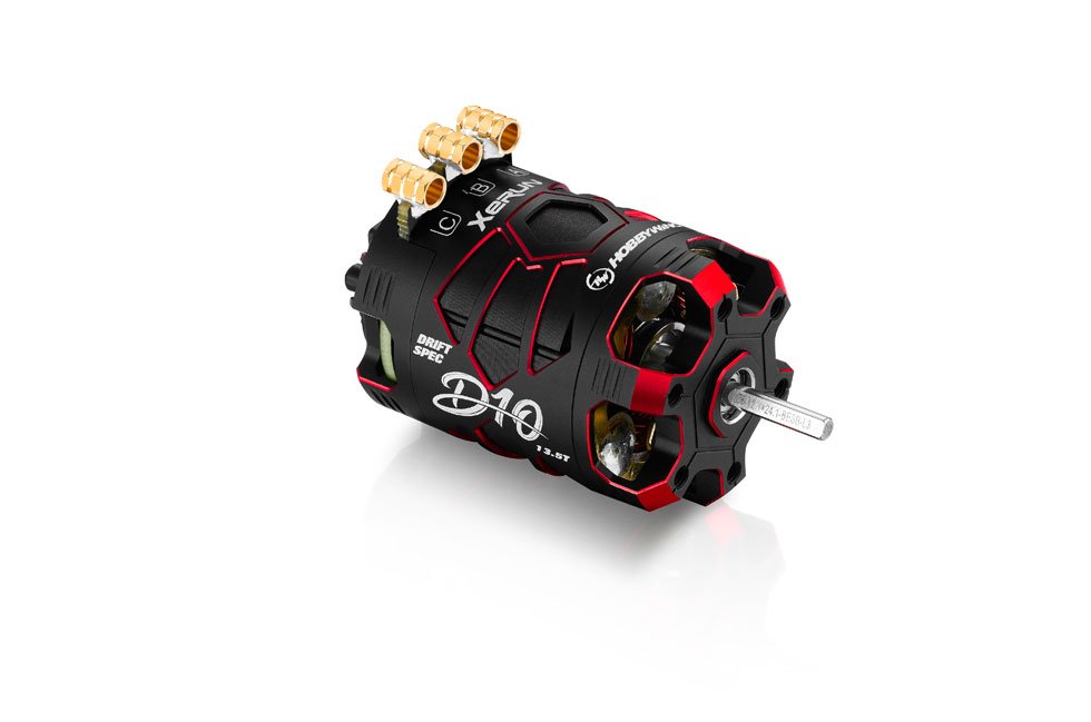 Xerun D10 10.5T Sensored Brushless Motor - Red Passion Edition