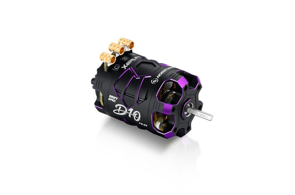 Xerun D10 10.5T Sensored Brushless Motor - Purple Spirit Edition