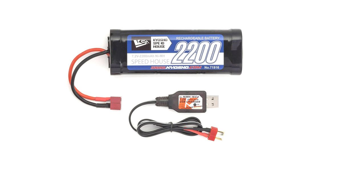 2200mAh NiMH Battery & USB Charger