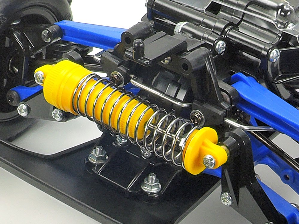 A front monoshock setup employs a CVA oil damper and helps limit roll when your buggy is cornering.