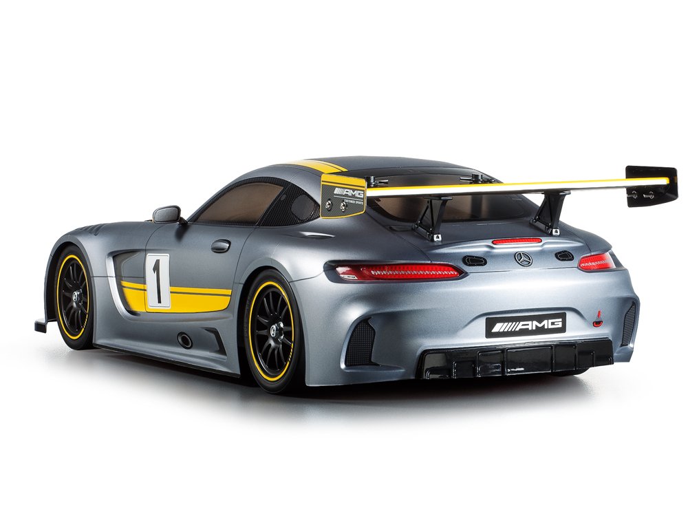 The gorgeous body is recreated in polycarbonate, with separate rear wing and front/rear light case parts.