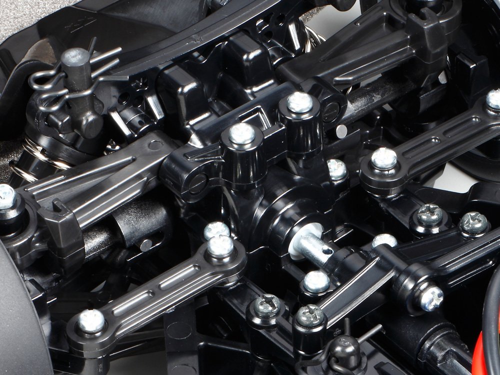 Resin ball links in the steering linkage joints make for smooth, comfortable motion.