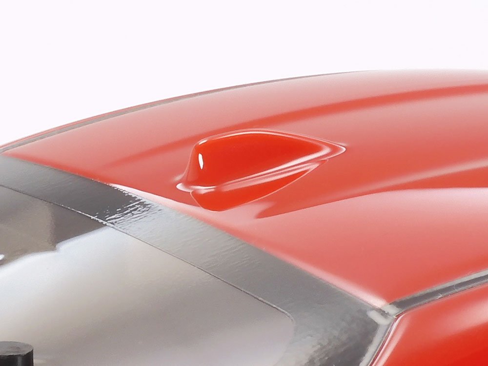 The roof indentation is captured in style, as is the stylish shark fin.